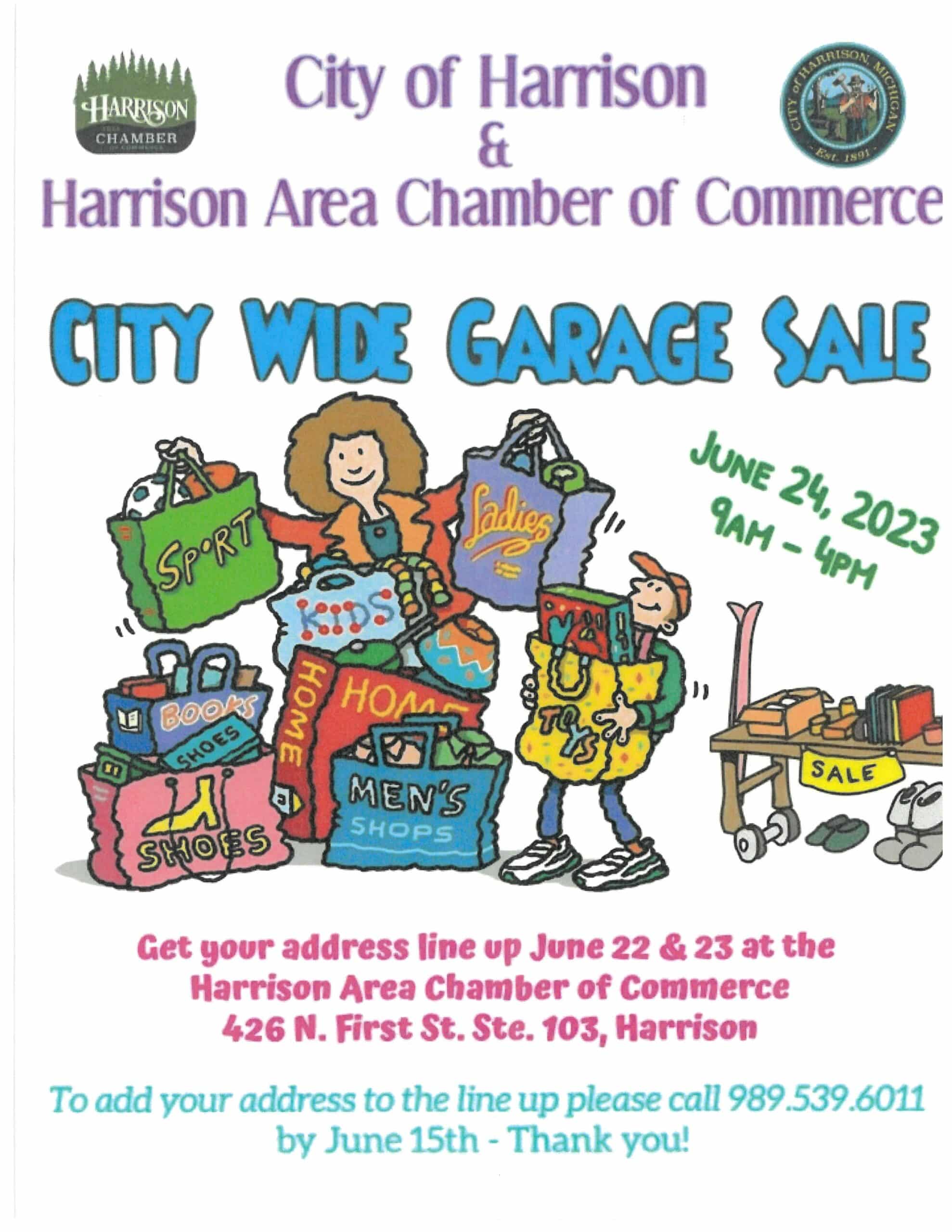 City Wide Garage Sale to Harrison Michigan!